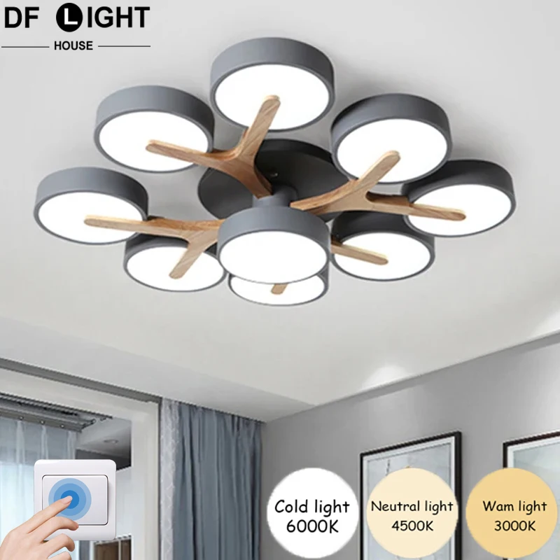 Modern ceiling chandelier bedroom led lights lamp living room ceiling lamp dining room wooden chandeliers kitchen ceiling lights