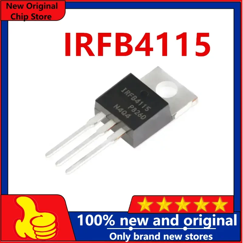 10PCS - 100PCS 100% Real Original Bulk New IRFB4115PBF IRFB4115 1RFB4115 150V 104A TO220 50PCS