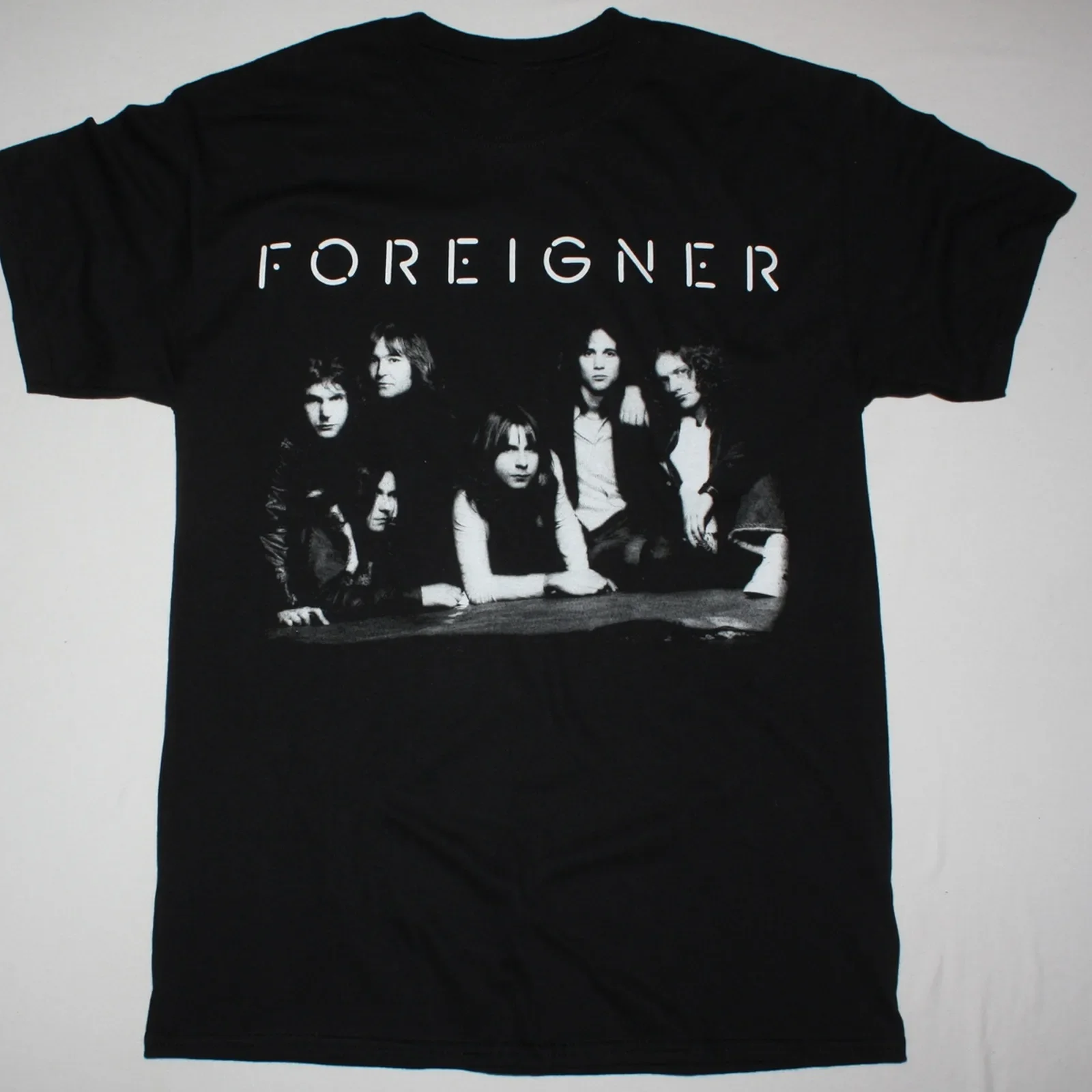 Foreigner Band T-shirt black Cotton Unisex Tee all sizes S to 345Xl 3F53