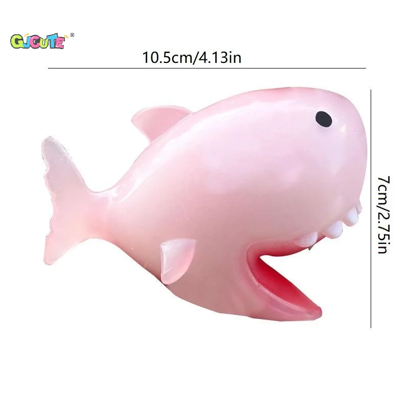 Soft And Cute Color-Changing Shark Squeeze Soft Toy Fun Novelty Shark Toy Pinch Toy That Changes Color When Exposed To Sunlight