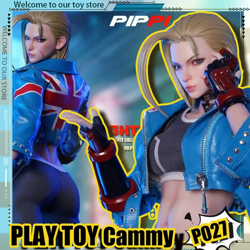 

Pre-sale 1/6 PLAY TOY Cammy P027 Action Figures Street Fighter Cammy Soft Vinyl Figure Movable Eyeballs Collectible Toy Gift