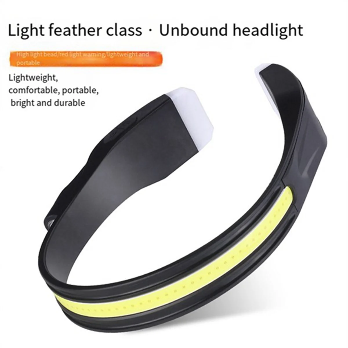 Hanging Neck Headlight,Outdoor COB High-Light Night Fishing Headlight, Type-C Rechargeable Night Riding Sensor Headlight