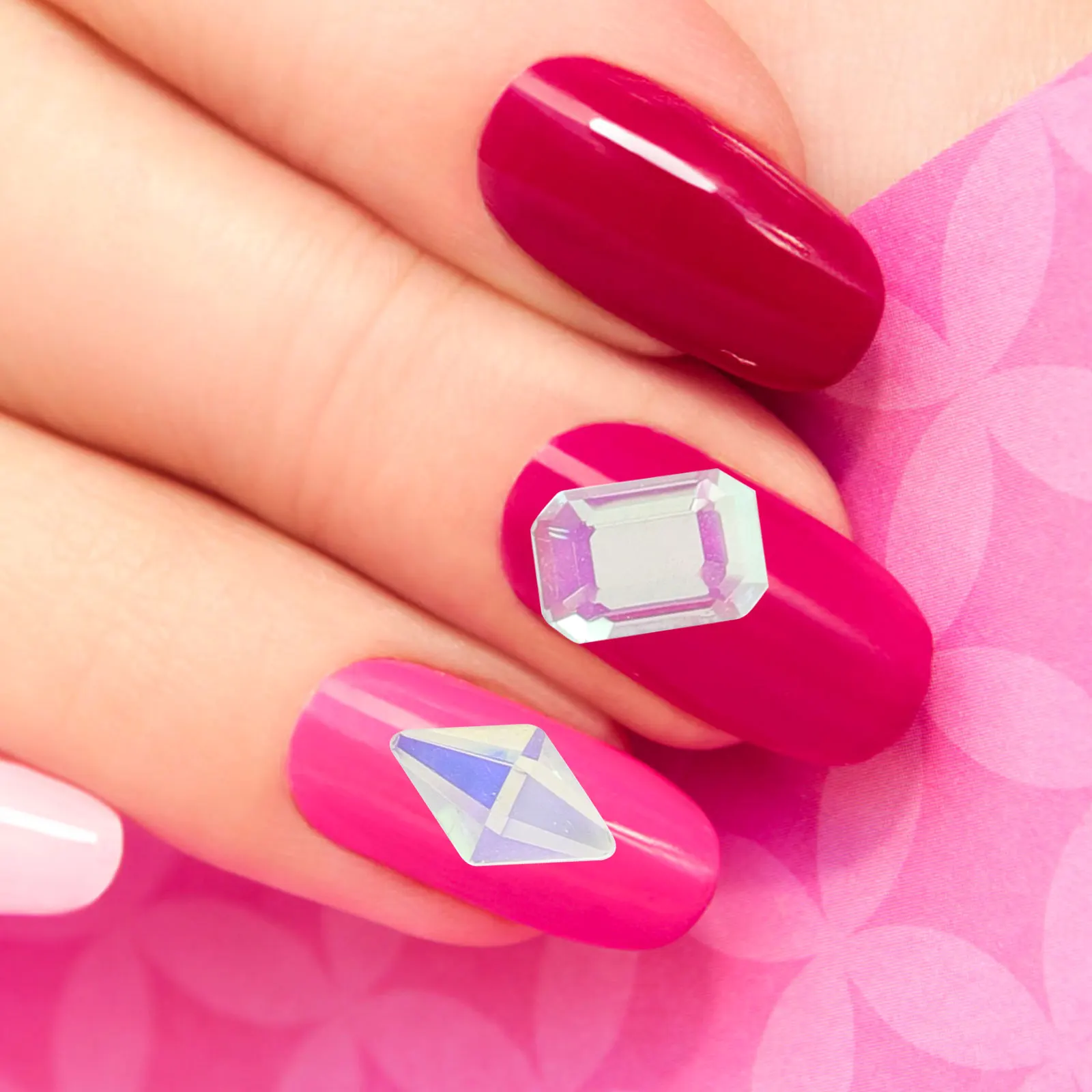 

2 Boxes Colors Manicure Charms Dried Nail Flowers Rhinestones Kit Manicure Decor Supplies Accessories Nail Art naments