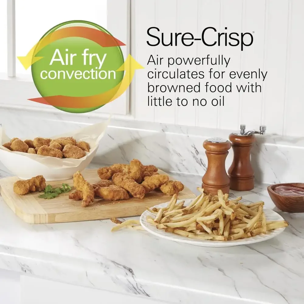 Forno tostapane Friggitrice ad aria Combo 4 funzioni di cottura Convezione Cuocere alla griglia Grande capacità Porta del forno di facile accesso Temporizzatore da 30 minuti