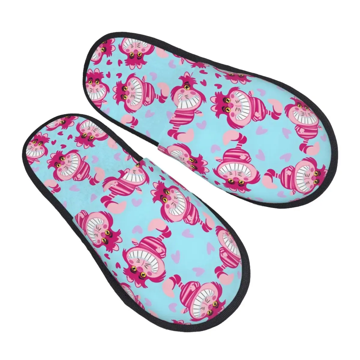 

Уютные тапочки из пены с эффектом памяти «Чеширский кот», женские домашние тапочки в стиле аниме с изображением кота