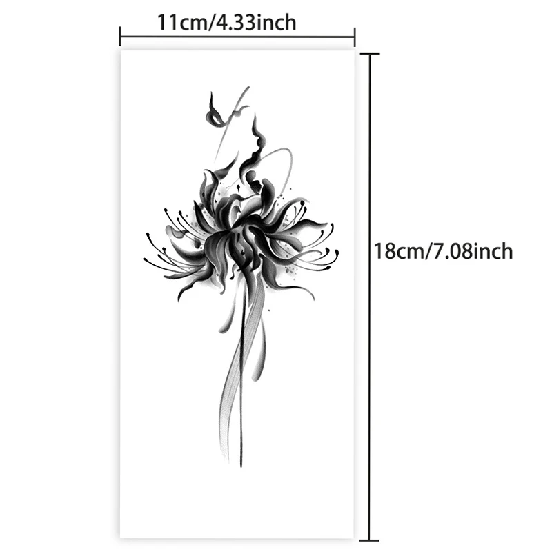 Herbal Three Dog Days Simulation Tattoo Flower Female Waterproof Non reflective Temporary Sticker Small Fresh Pattern