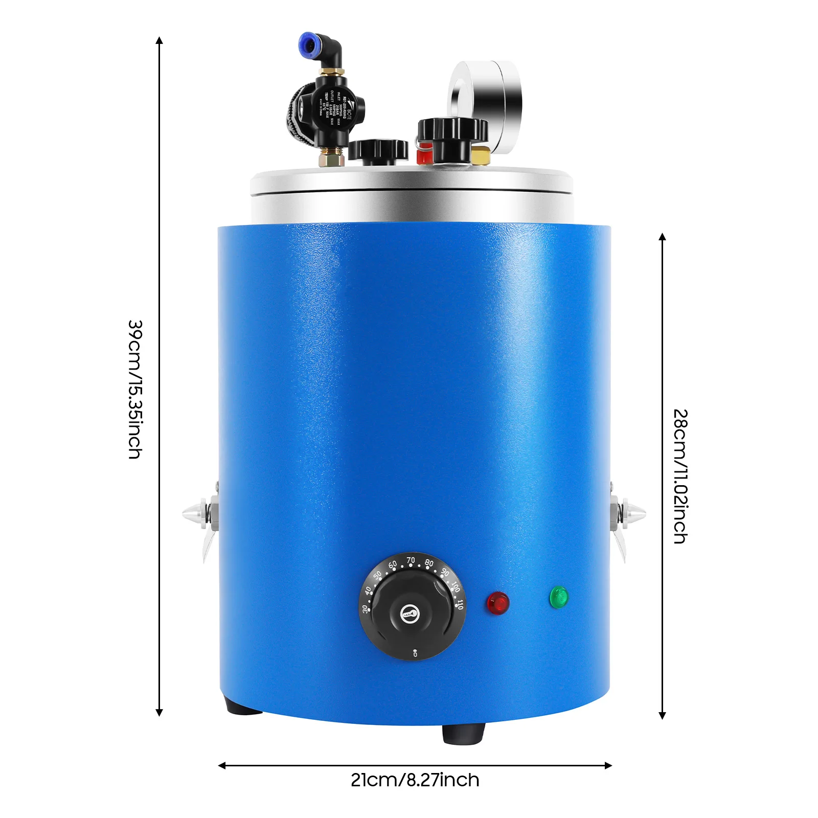 

350W Wax Injector, Wax Injection Machine, Wax Casting Machine with 2 Nozzles for Rings, Necklaces, Bracelets