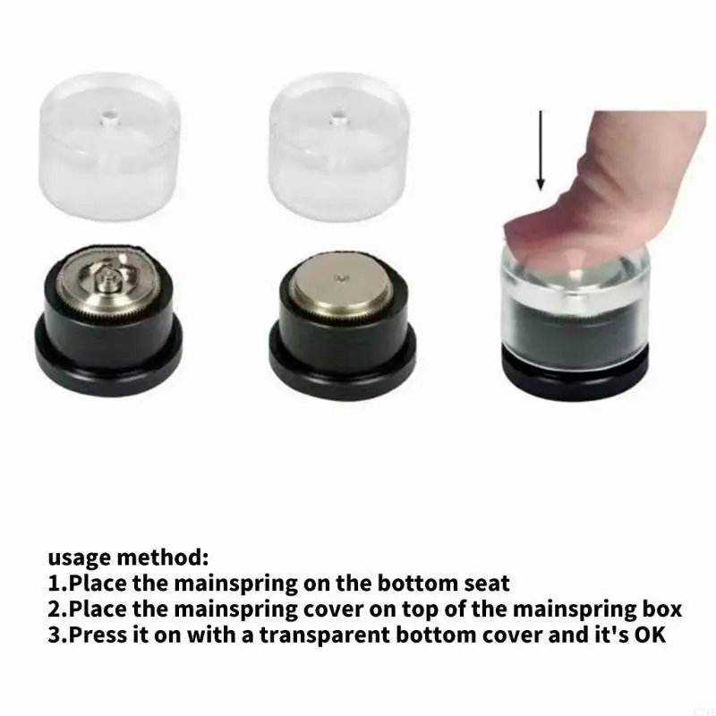  Watch Mainspring Press Tool Ergonomic Designs Closing Water Cover Tool for Precise Professional Watch Maintenance Work