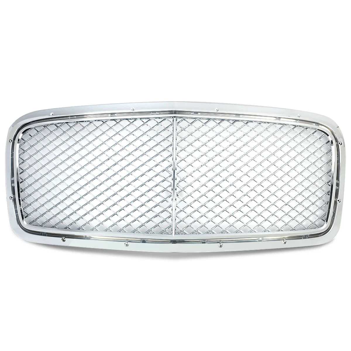 For 2014-2018 Bentley Flying Spur Front Bumper Upper Grille Grill Chrome