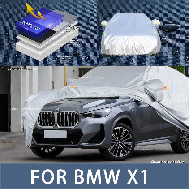 

For BMW X1 Outdoor Protection Full Car Covers Snow Cover Sunshade Waterproof Dustproof Exterior Car accessories