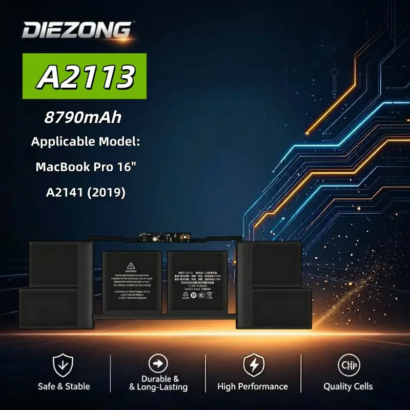 2026 New for  Apple A2113 Laptop Battery Pro 16 Inch/A2141 (2019) 8790mAh Large Capacity Long Lasting Battery Life Fast Shipping