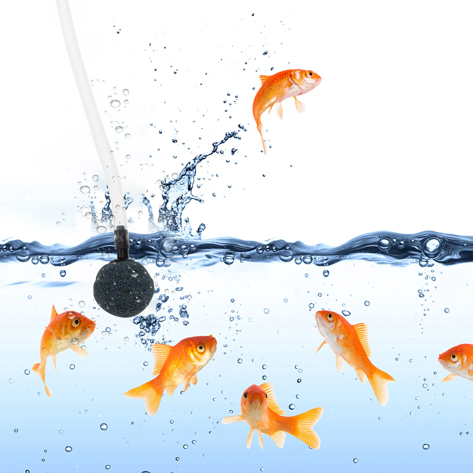

Oxygen Supply Solar Pump Fish Tank Aerator Abs Submersible Pond Portable Air Pump Oxygenation Durable Material Gardening