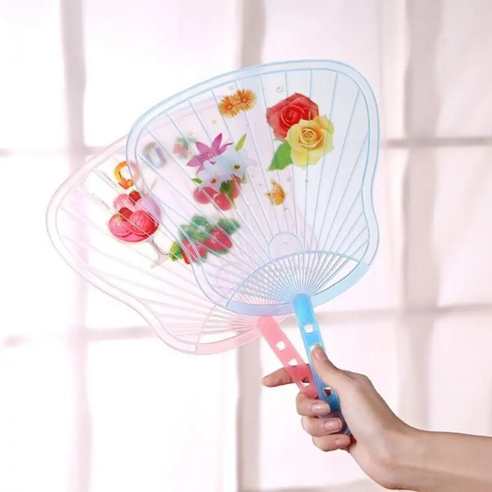 Cartoon Children Cartoon Fan Fashion Handheld Cute Hand Held Fan Plastic Lightweigh Print Gift Fan Party