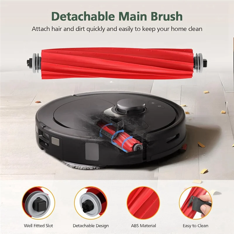 ABJY-For Roborock Q Revo جهاز آلي لتنظيف الأتربة فرشاة جانبية رئيسية فلتر Hepa أكياس الغبار استبدال أجزاء الملحقات
