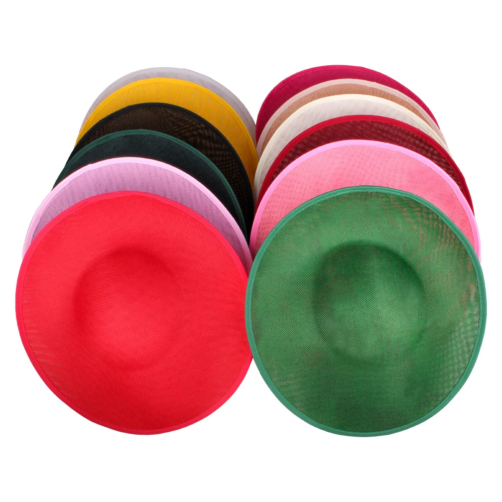 

New Arrival 33CM Fascinators Base Imitation Sinamay Derby Party Hats DIY Hair Accessories Cocktail Headpieces