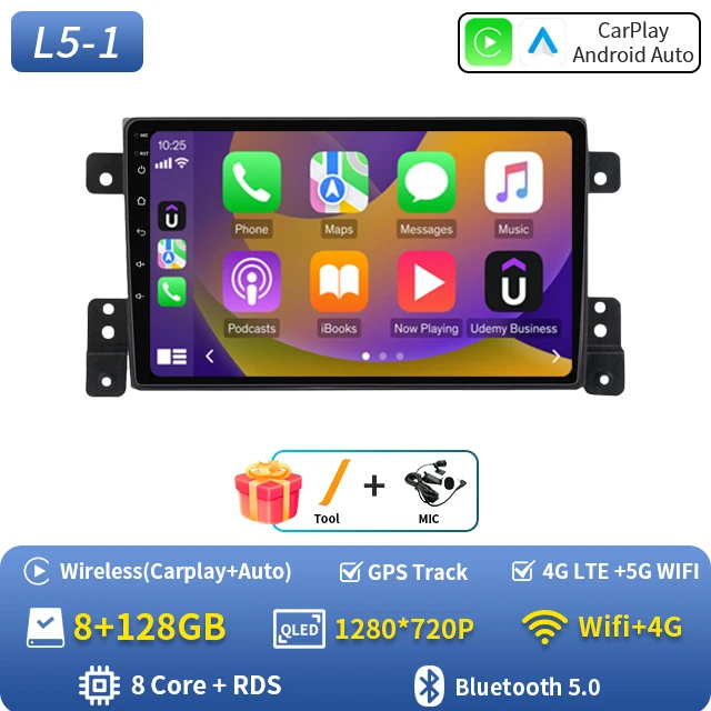 2Din autoradio Android 16 voor Suzuki Grand Vitara 3 2005-2010 2011-2015 autoradio multimediaspeler GPS Carplay Android Auto WIFI