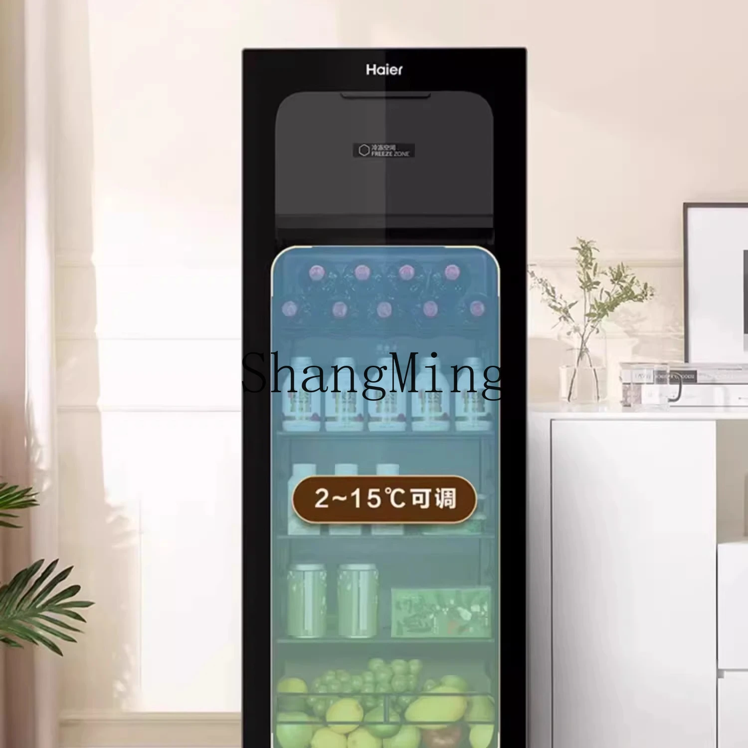 ZYY household small refrigerator living room tea beverage office frozen fresh-keeping refrigerator