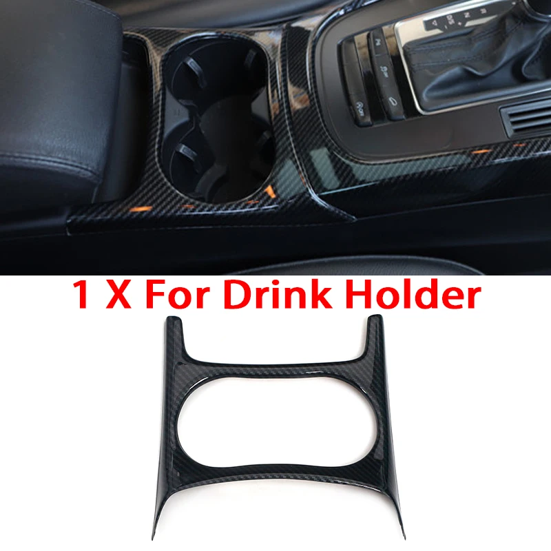 For Audi Q5 2010--2017 Carbon Fiber Color Console Armrest Gear Shift Decoration Frame Cover Trim Car Accessories