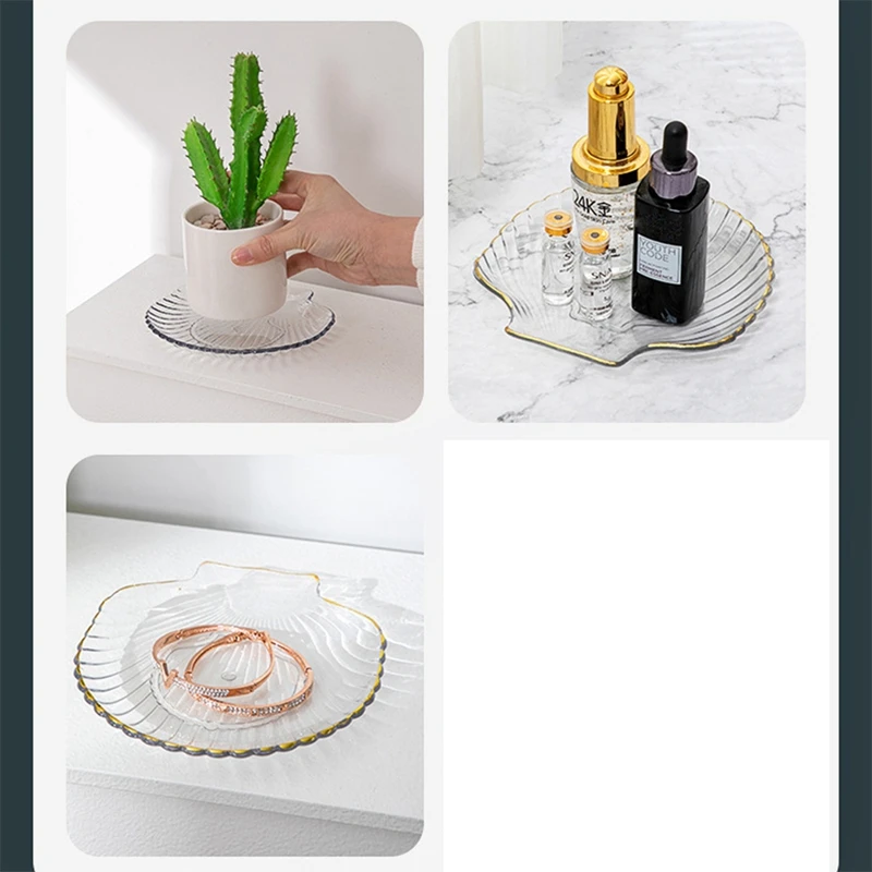 Fruit Dish Fruit Dish Bone Spitting Dish Household Light Luxury Desktop Garbage Dish PET Kitchen Table