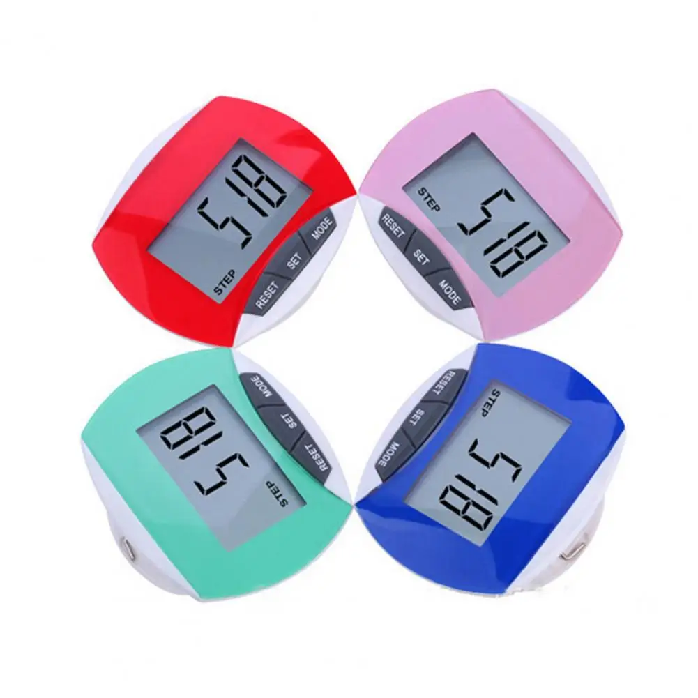 Portable Pedometer Seniors Fitness 3D Pedometer Accurate Reading Calorie Counting Running Pedometer Walking Use