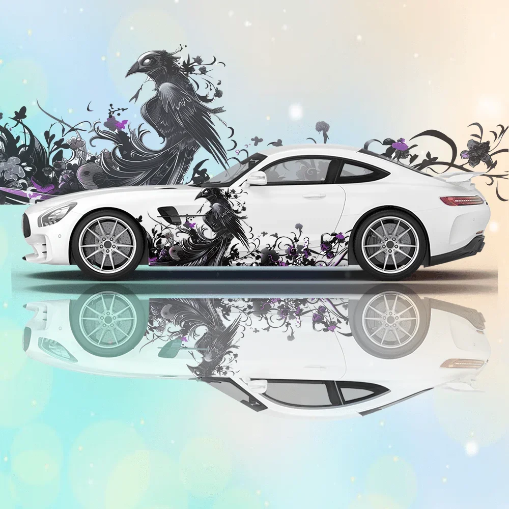 

Spread Phoenix Wings Car Vinyl Wraps Decal Self-adhesive PVC Sticker Suitable for Trucks SUV Decoration Auto Accessories Gift
