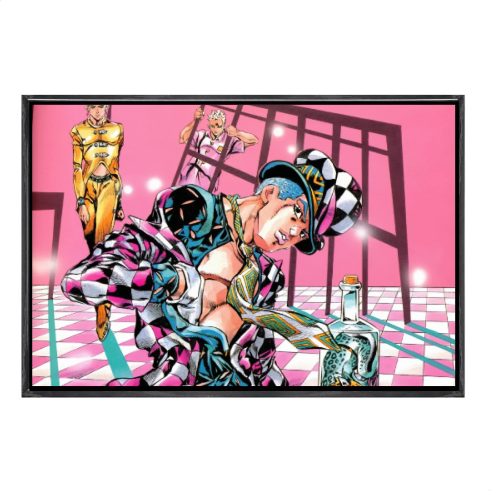 

Японская манга «Невероятные приключения Джоджо», многоразмерный холст, постер в двойной рамке, настенное искусство, домашний декор, домашний декор