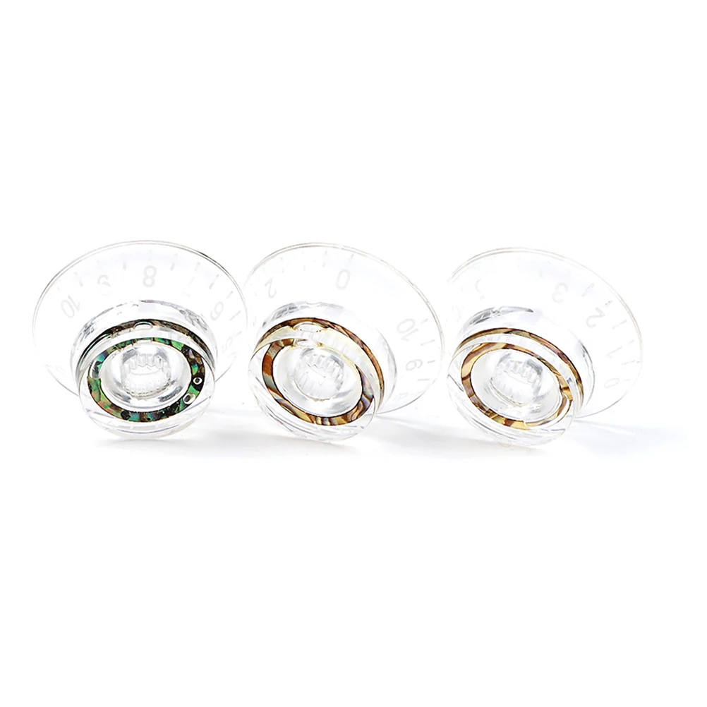 

3 Pcs Guitar Replacement Accessories Knob Electric Aluminum Knobs to Turn Tone Volume Cap