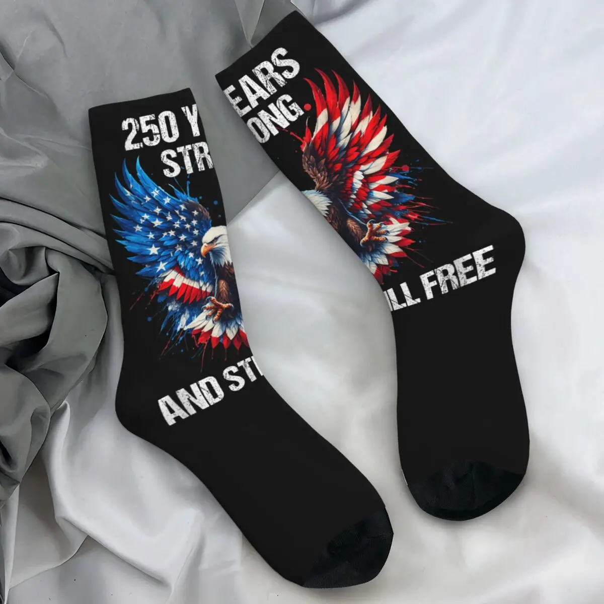 

250 Years Strong And Still Free Stockings Couple Socks High Quality Elegant Socks Winter Cycling Non-Slip Printed Socks Gift