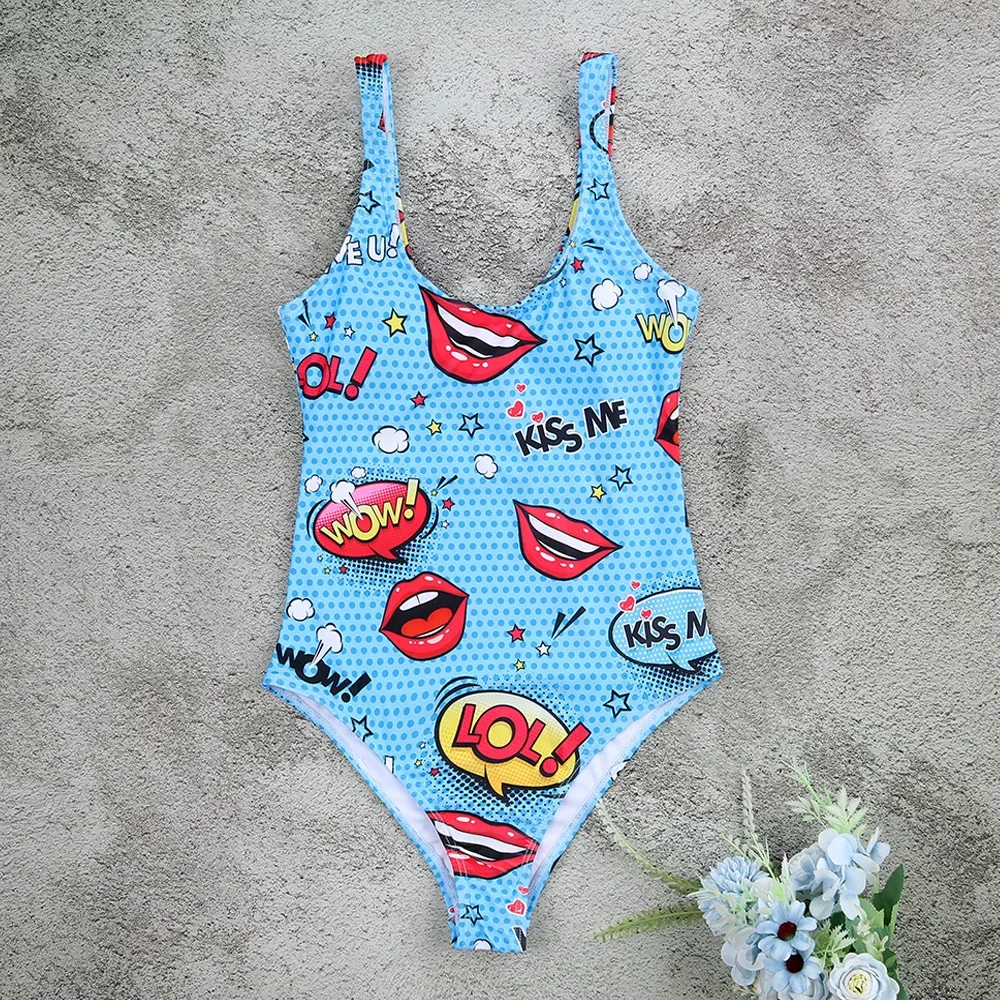 2023 jednoczęściowy strój kąpielowy damskie stroje kąpielowe Push Up Monokini seksowne body wzór w cętki strój kąpielowy kostiumy kąpielowe z odkrytymi plecami kobieta