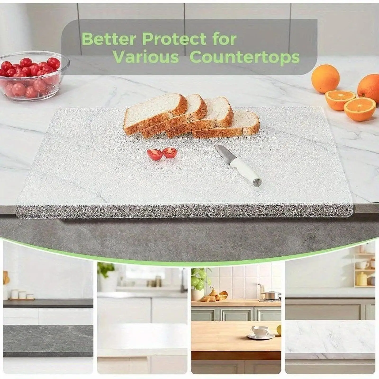 Transparent Cutting Board Clear Chopping Board for Kitchen Counter Biscuits