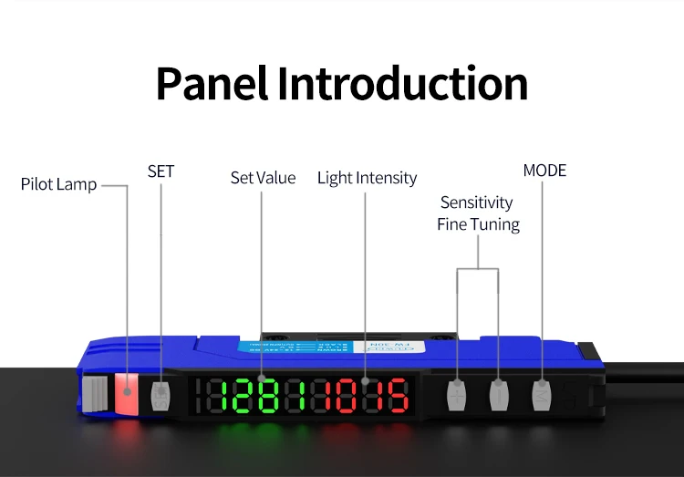FW-30N M3 M4 M6 Dual Digital Display Fiber Optic Verstärker Glasfaserkabel Glasfasersensor Verpackung Gitter Automatisierung – Detail 6