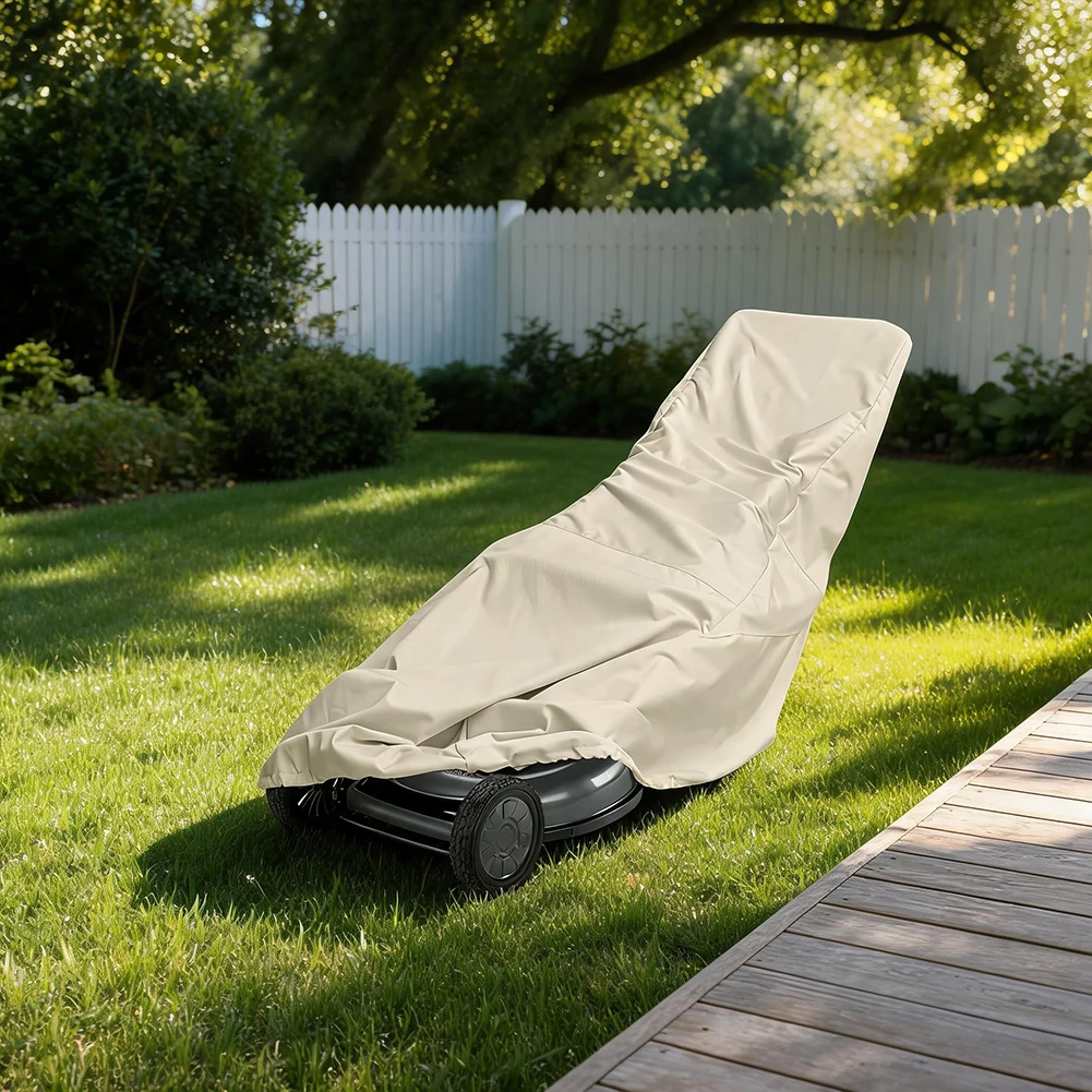 For Sunny Days Lawn Mower Cover Outdoor Equipment Cover Water Resistant Protection Easy Fit Design For Most Lawn Mowers