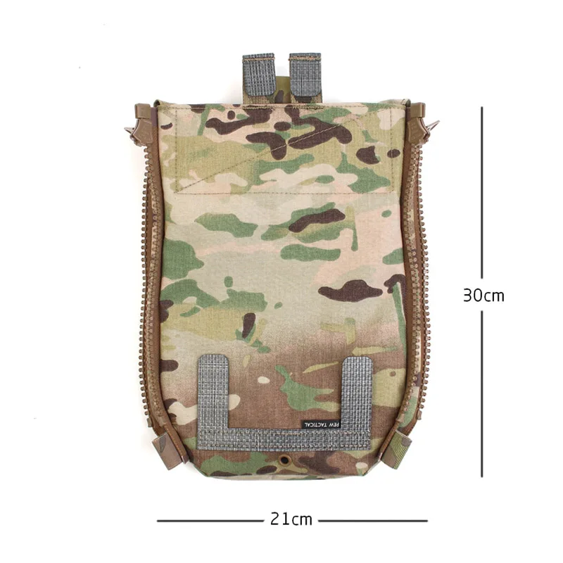 Imagem -02 - Fcpc v5 Painel Traseiro Tático Bolsa de Água Colete Placa Transportadora Bolsa de Hidratação Bolsa Multiuso com Zíper Duplo