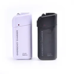 Universal Portable USB Emergency 2 AA Battery Extender Charger Power Bank Supply Box