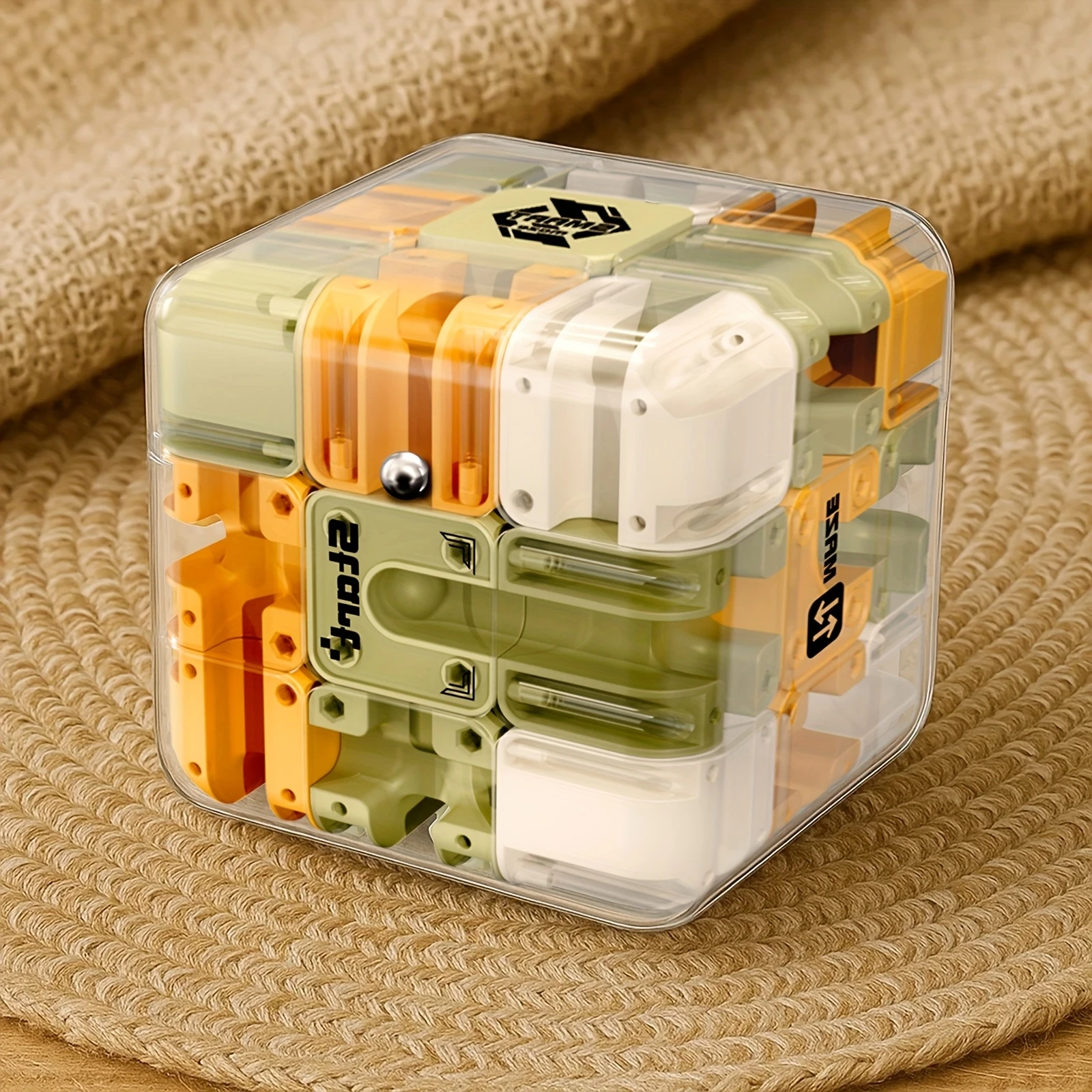 

1 шт. 3D-головоломка-лабиринт Magic Cube, 6-сторонняя прозрачная развивающая игрушка для детей, скоростной куб-головоломка, подарок на день рождения