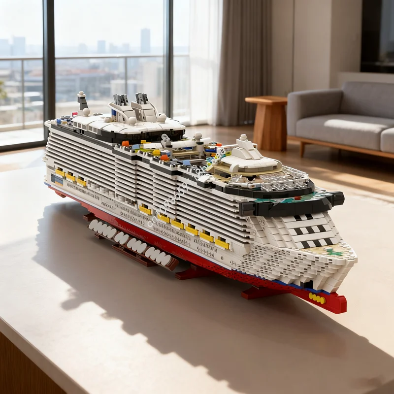 

6646pcs MOC Oasis The Seas Creator Experted Model Building Blocks Festival Gift Construction Assemble Toy Creative Idea Brick