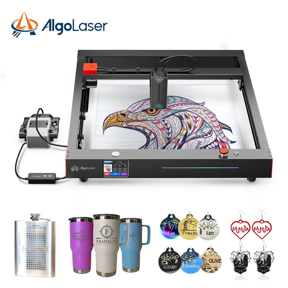 

Algolaser 22W Laser Engraver Upgrade motherboard mini cnc cutting router laser engraving machine for dog tag