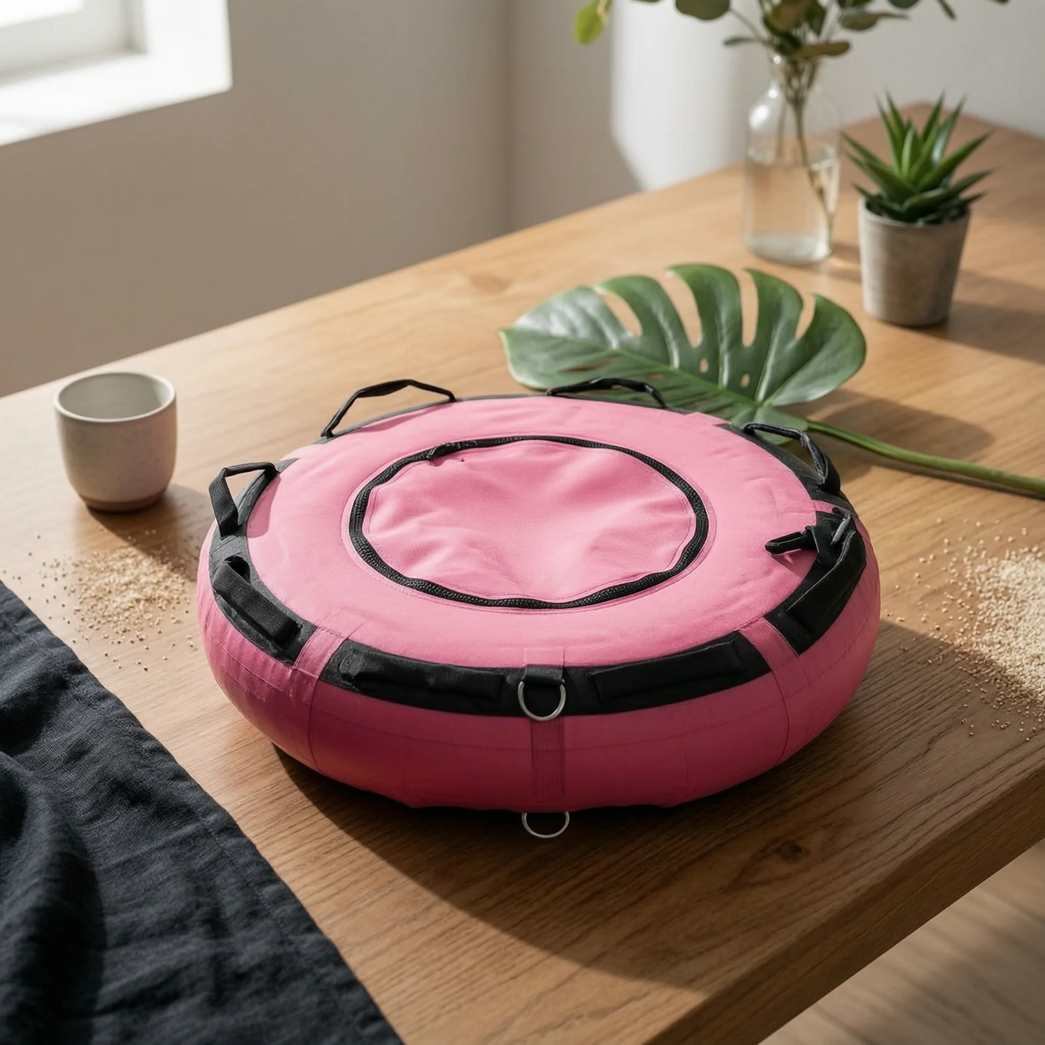 Inflatable Buoy with Handles Lightweight Open Water Training Buoy Floating Loop Tear-Resistant Flotation Device Adjustable