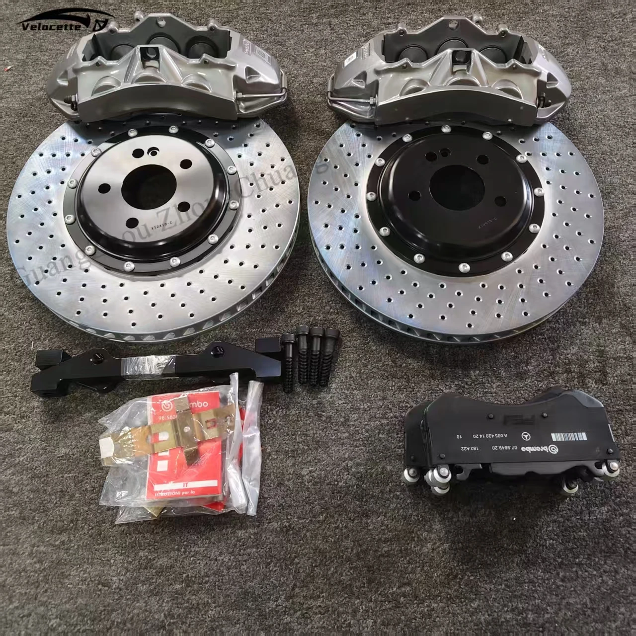 New style Big Brake AMG6 Caliper 6 Pistons 18 Inch Wheels Brake Disc 350-380mm Rotor Brakes Caliper System for benz E30