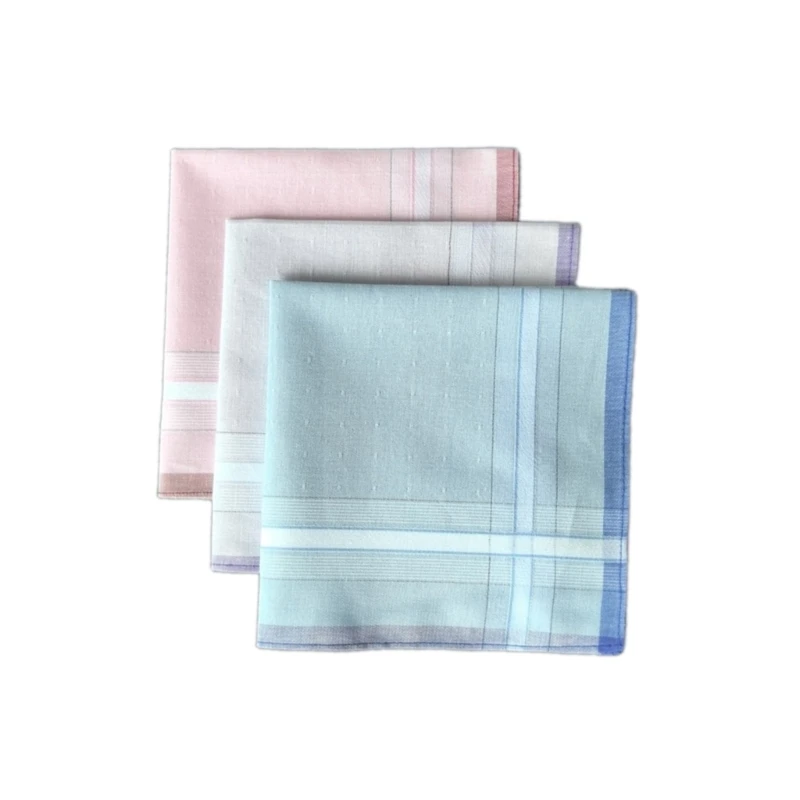 1pc Sweat Wiping Handkerchief for Kids Male Women Elderly Handkerchief Pocket Handkerchief Color Random 29x29cm