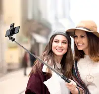 Trépied à Selfie sans fil Bluetooth 3 en 1, avec obturateur de lumière de remplissage, télécommande, monopode pliable Portable pour téléphone intelligent iPhone 5