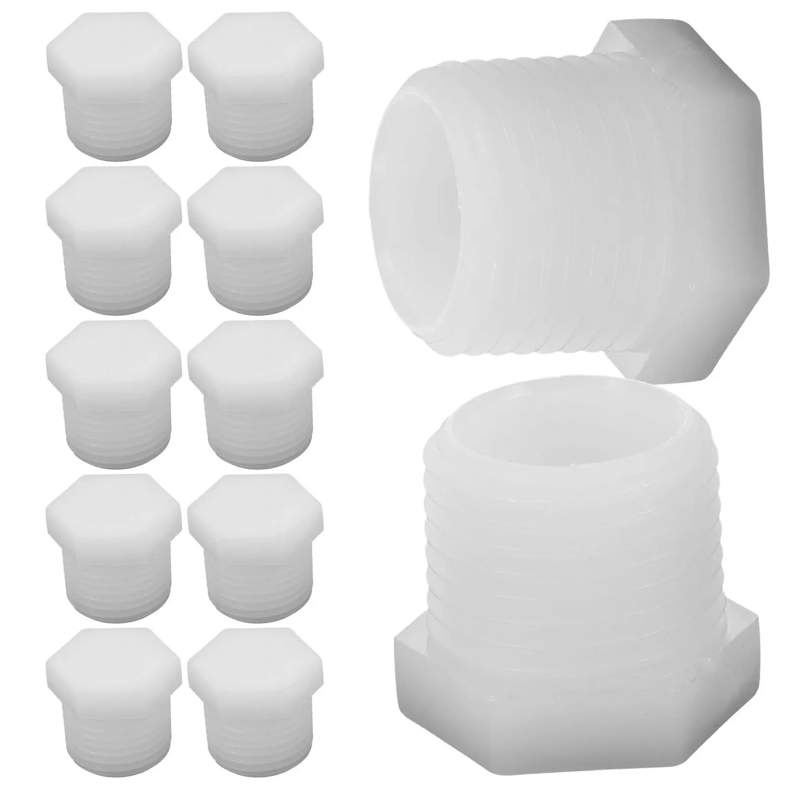 

12Pcs Rv Water Heater Drain Stopper Set Reliable Plastic Drain Plug for Camper Motorhome Trailer Water System Maintenance Tool