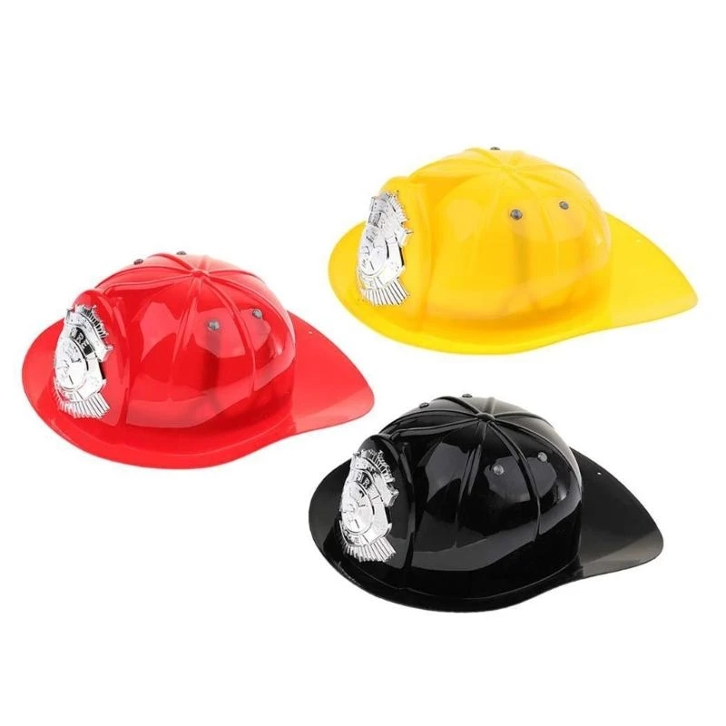 5asd Fireman Costume-Hard Helmets-Fireman Helmet Firefighter Hats-Fireman Accessories Halloween Cosplay Costume for Kids