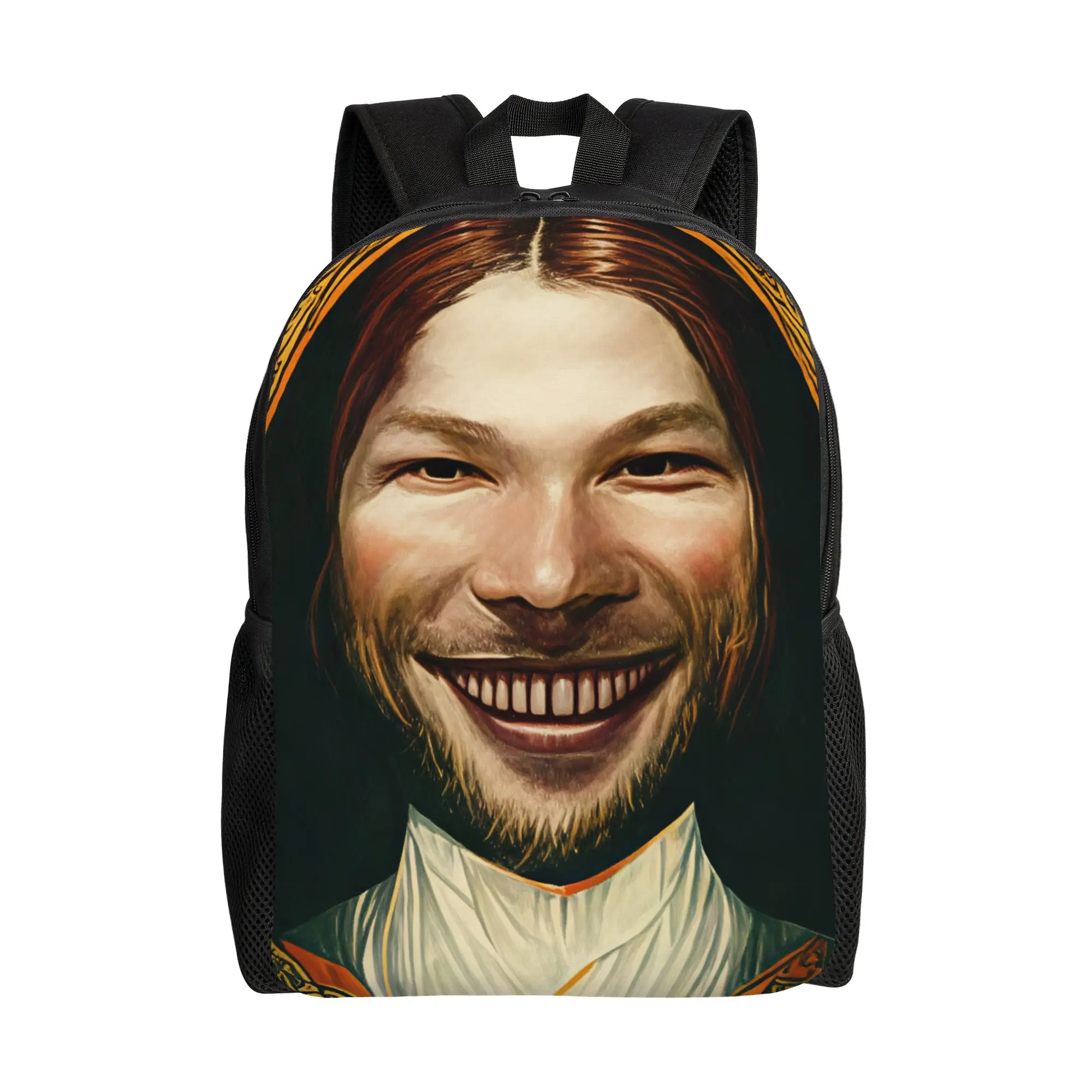 

Aphex Twin Backpack Teen Breathable Backpacks Polyester Casual High School Bags Travel High Quality Rucksack