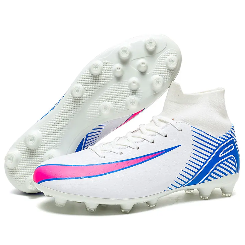 

2025 Football Shoes Classic Black Soccer Shoes Man Low Top Leather Men Football Sneaker Light Non-Slip TF Futsal Shoes For Men Z