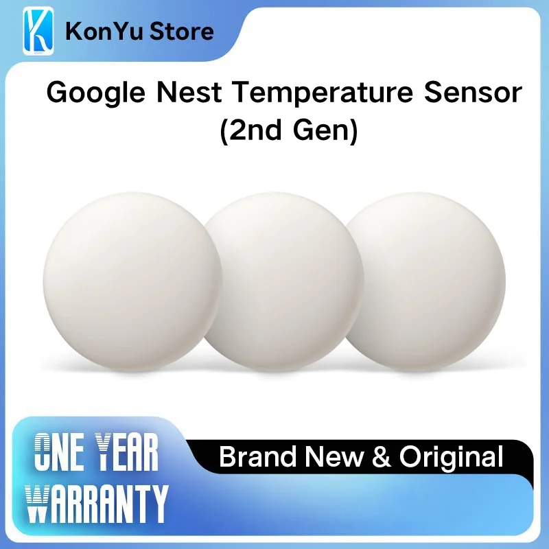 

Google Nest Temperature Sensor (2nd Gen) Room Comfort Sensor with Scheduling - Works with The Nest Learning Thermostat