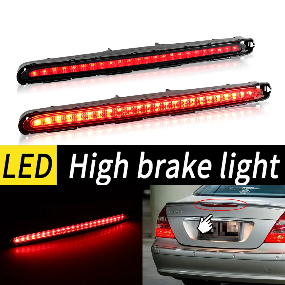 1pc LED Rear Third Red High Mount Tail Brake Stop Light A2118201556 2118200156 Fit For Mercedes Benz W211 E Class 03-09