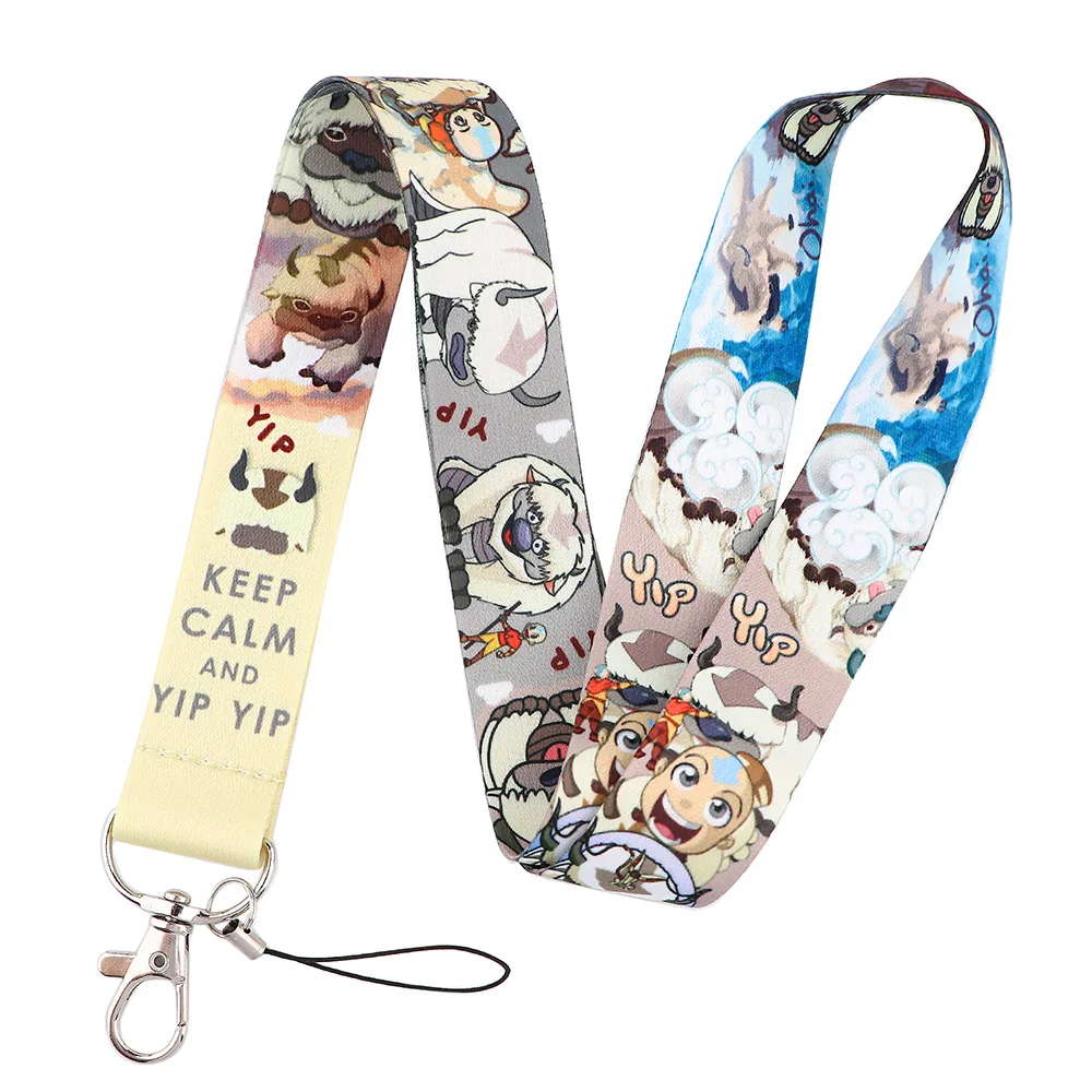 Anime Avatar The Last Airbender Lanyard Keychain Neck Strap for Key ID Card Straps Badge Holder DIY Hanging Rope Neckband