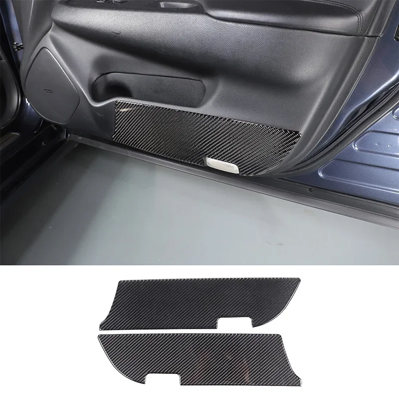 

For Infiniti G Series 2007-2013 Car Front Door Anti-kick Panel Sticker Soft Carbon Fiber Interior Accessories