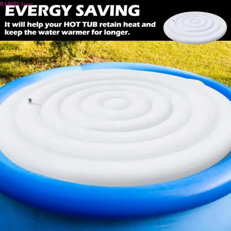 C9GB Energy Saving Inflatable Hot Bathtub Cover Small Home Swimming Pool Dustproof Lid with Insulation and Rainproof Features